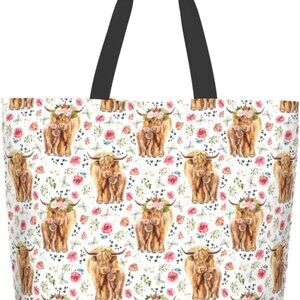 Large Tote Bag For Women Reusable Grocery Bag Waterproof Shopping Handbag